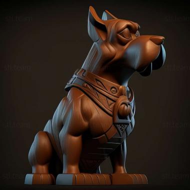 3D model Bourbon brakk dog (STL)